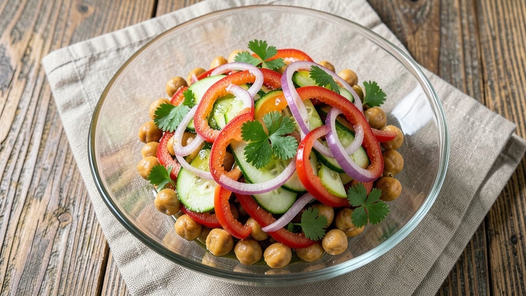Bean Salad Recipe No Sugar: Crunchy Chickpeas and Citrus Zing
