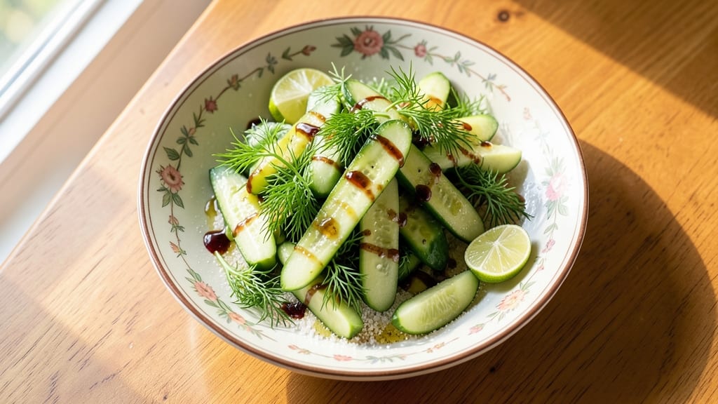 Baby Cucumber Salad Recipe: Crisp Refreshment With Zesty Dill-Lime Kick