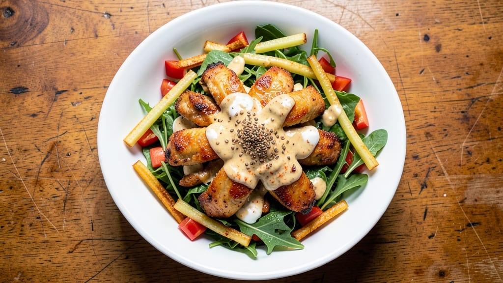 Cafe at Pharr Curry Chicken Salad Recipe: Smoky Yogurt Base with Crispy Celery Crowns