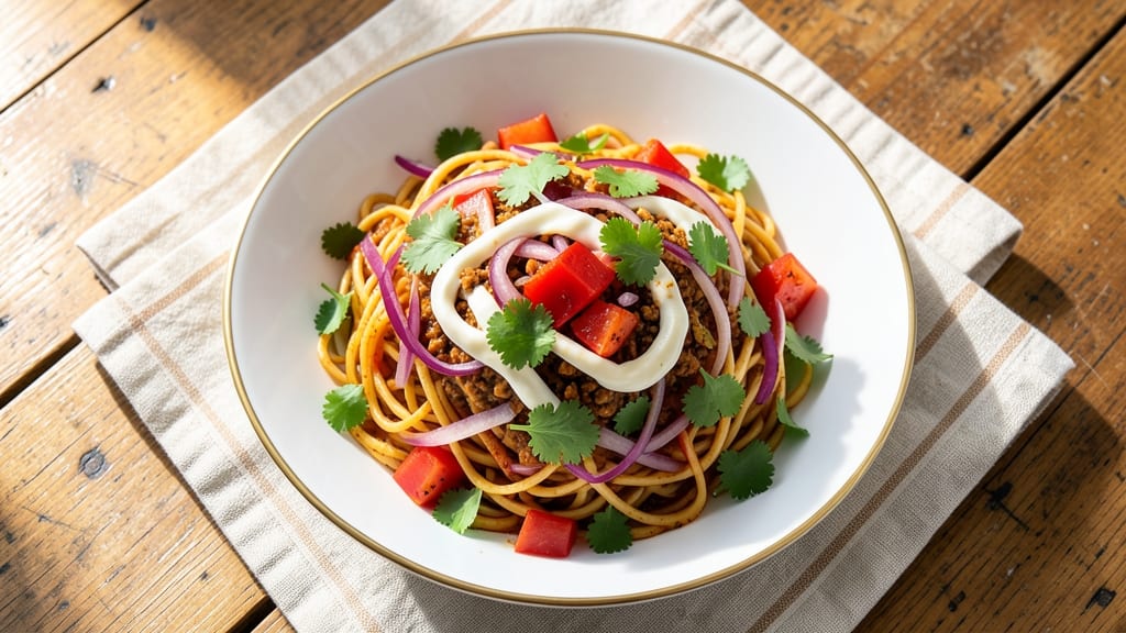 Curry Noodle Salad Recipe South Africa: Spiced Yogurt Dressing and Crunchy Topping Fusion