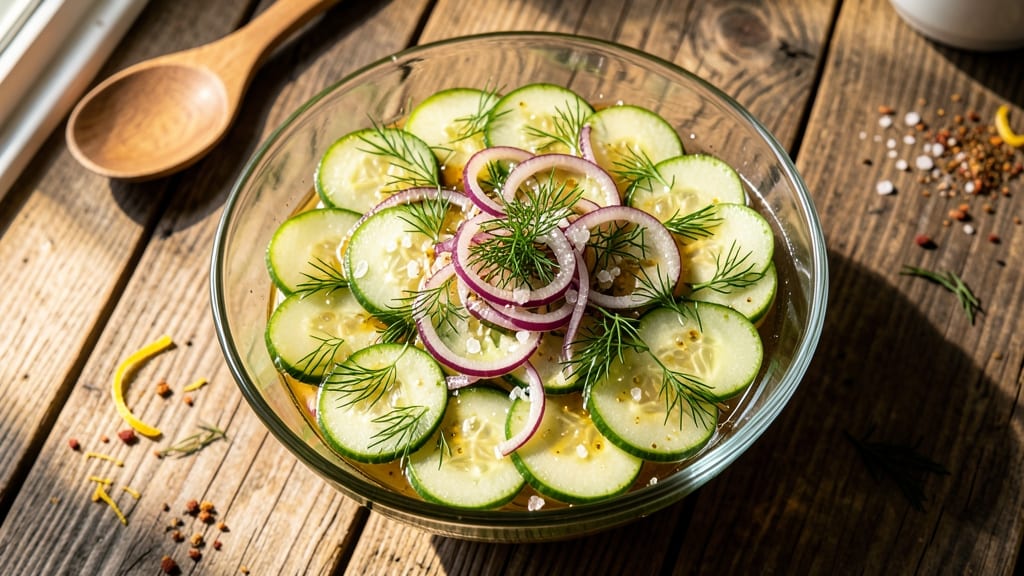 Cucumber, Onion, and Apple Cider Vinegar Salad Recipe: Bright and Tangy Crunch in 10 Minutes