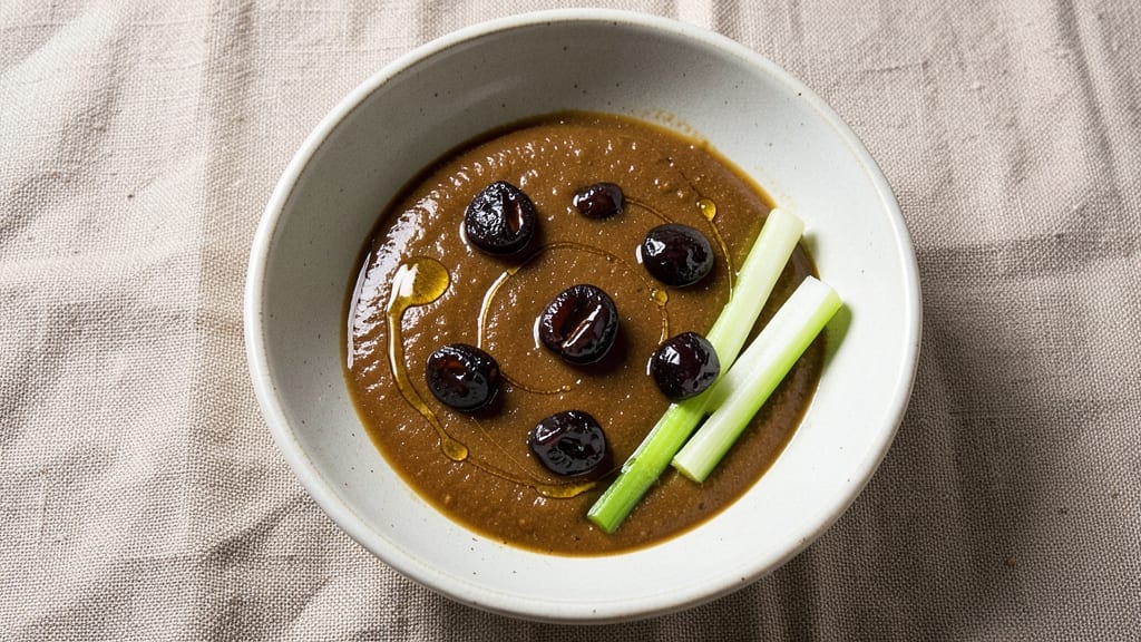 Black Garlic Salad Dressing Recipe: Umami-Rich Depth With Crispy Celery Crowns