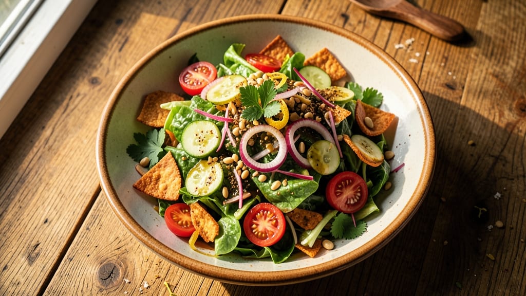 Fattoush Salad Recipe Ottolenghi: Crispy Pita and Herb-Packed Brightness