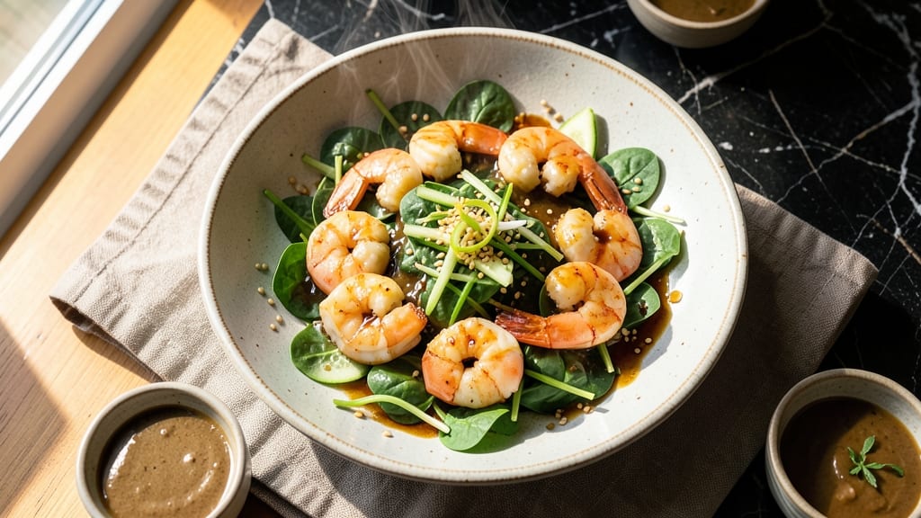California Pizza Kitchen Miso Shrimp Salad Recipe: Umami-Packed Crunch Meets Silky Dressing