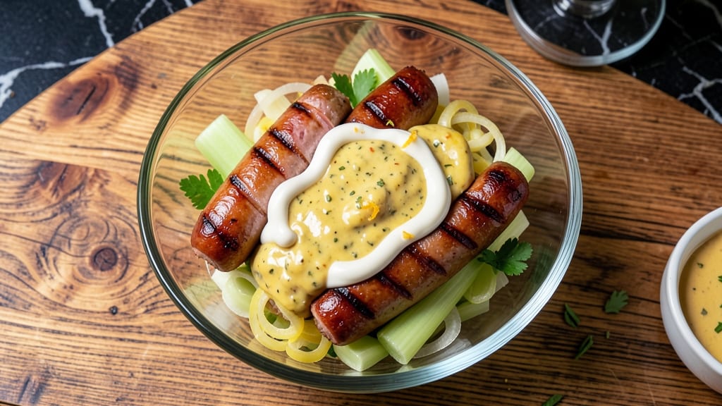 Brat Salad Recipe: Smoky Meat and Crispy Celery Crown Crunch