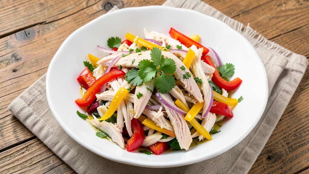 Chicken Salad with Bell Peppers Recipe: Sweet and Spicy Crunch in 20 Minutes
