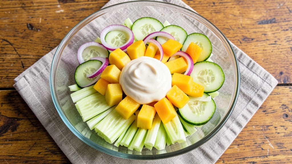 Bayleys West Indies Salad Recipe: Tropical Fruit and Celery Crown Crunch Fusion