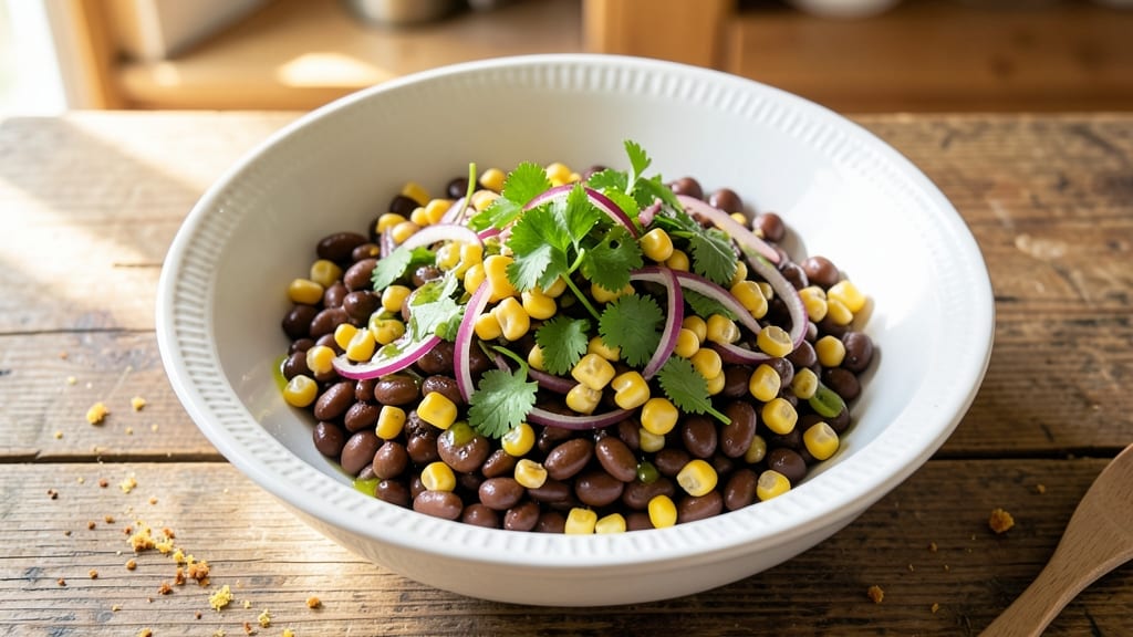 Black Bean, Corn, and Cilantro Salad Recipe: Zesty Lime-Lime Freshness in 15 Minutes