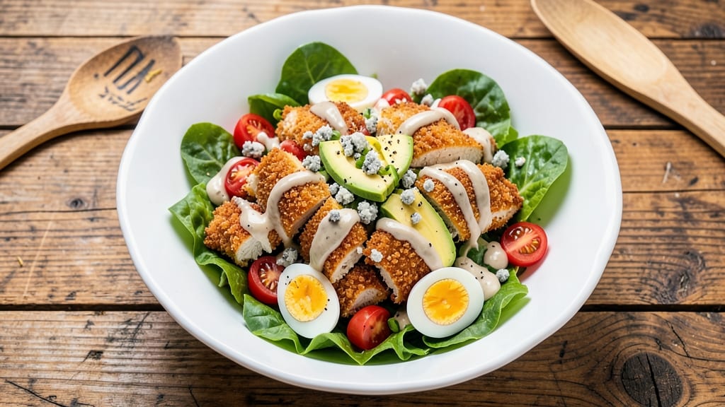 Chick Fil A Copycat Cobb Salad Recipe: Crispy Tortilla Strips and Creamy Dill Dressing Harmony
