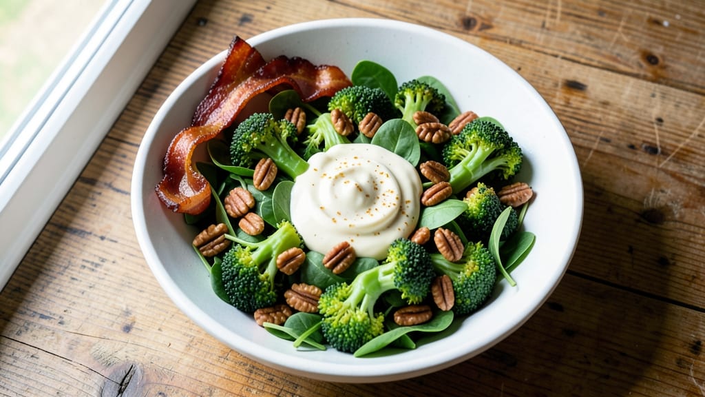 Broccoli Bacon Crunch Salad Recipe: Crispy Bits and Creamy Dressing Balance