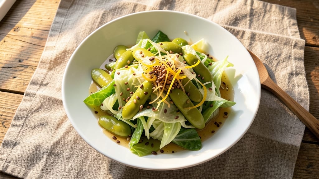 Cabbage Edamame Salad Recipe: Asian-Inspired Crunch With Sesame Zing