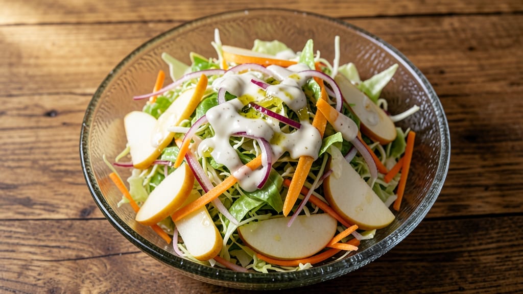 Cabbage Apple Slaw Salad Recipe: Crunchy Sweetness With Zesty Lime Dressing
