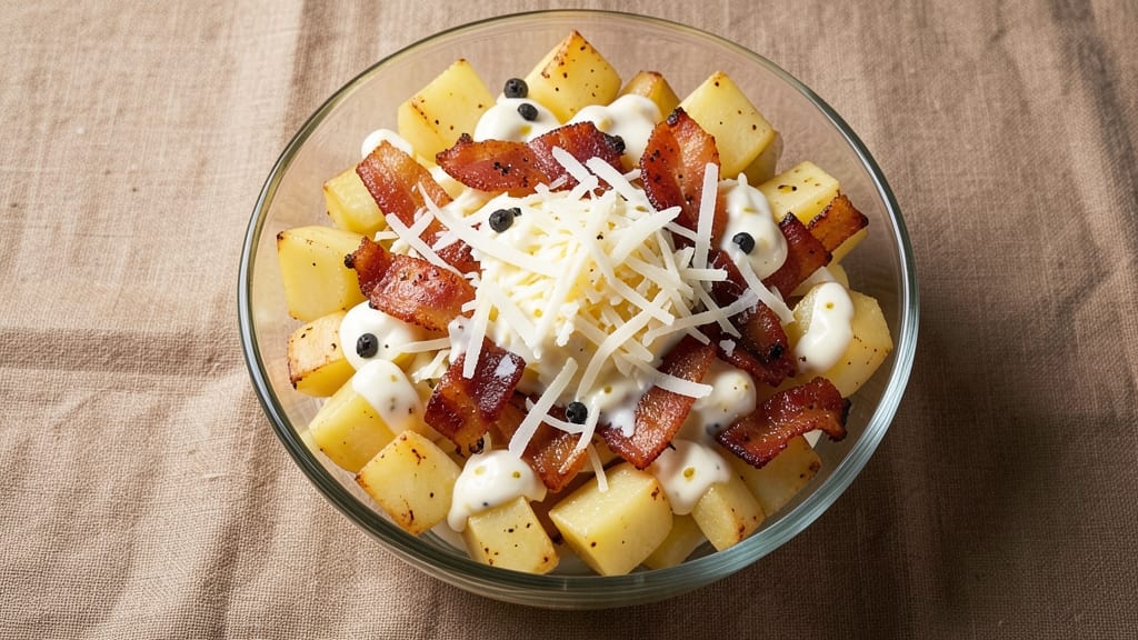 Bacon Cheddar Potato Salad Recipe: Crispy Bacon Bites and Creamy Dill Harmony