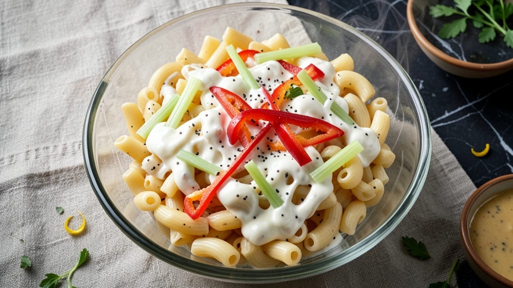 Macaroni Salad Recipe With Cream Cheese: Cool Creamy Crunch in 20 Minutes