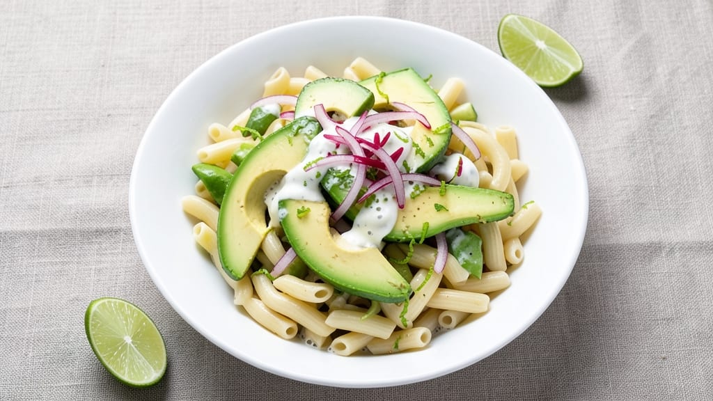 Avocado Macaroni Salad Recipe: Creamy Avocado and Lime Zing