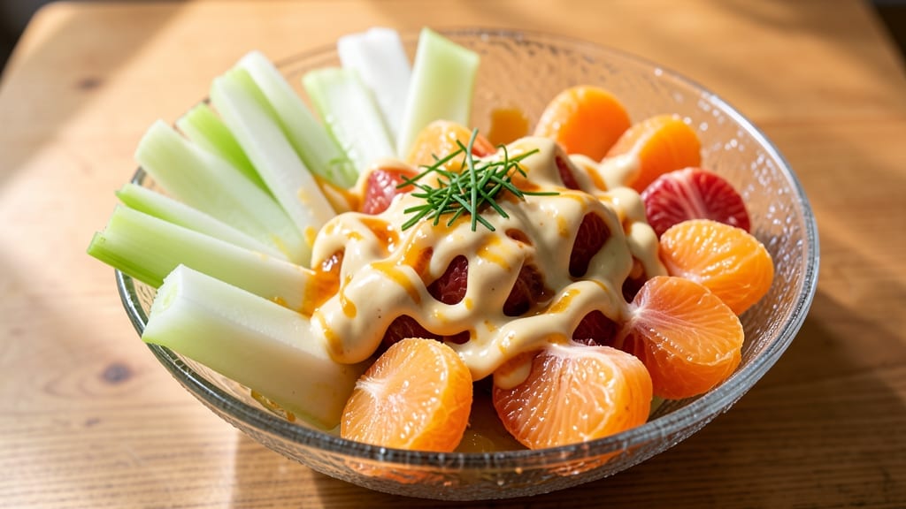 Betty Crocker Mandarin Orange Salad Recipe: Zesty Citrus Dressing Over Crispy Celery Crowns