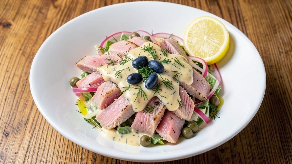 Anthony's Coal-Fired Pizza Tuna Salad Recipe: Charred Crust Meets Creamy Dill Brilliance