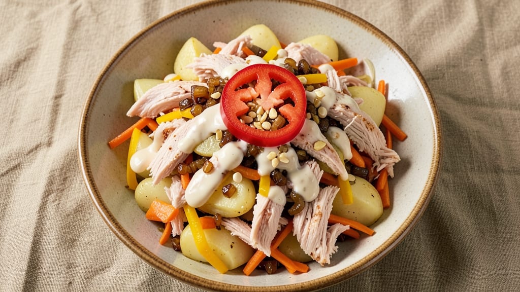 Chicken Potato Salad Recipe Panlasang Pinoy: Crispy Garlic-Fried Potatoes with Tangy Calamansi Dressing