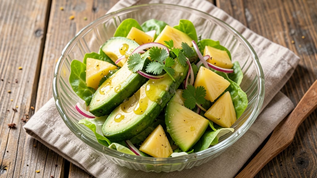 Avocado and Pineapple Salad Recipe: Tropical Crunch Meets Creamy Cool