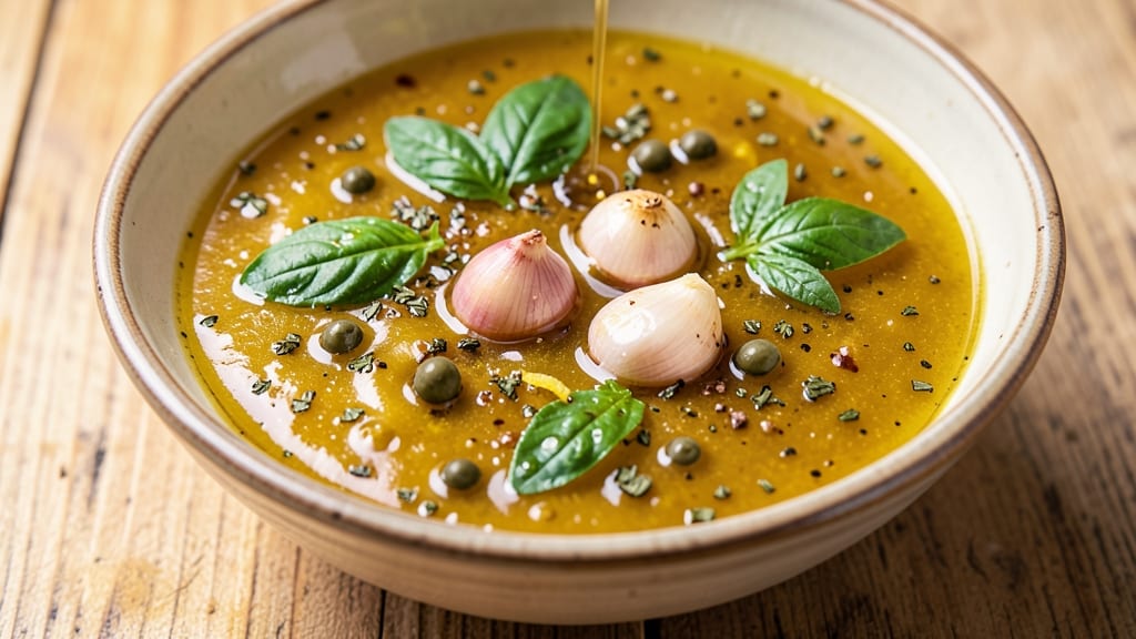 Sicilian Oven Salad Dressing Recipe: Toasted Garlic and Herb Oil Magic
