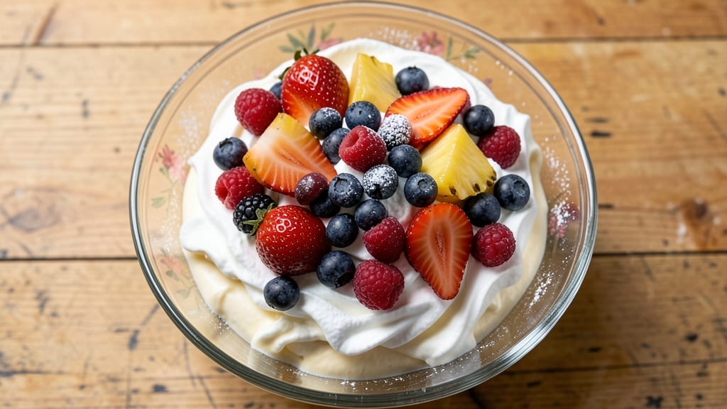 Fruit Salad Recipe with Cool Whip and Cream Cheese: Ultra-Creamy Layered Dessert in Minutes