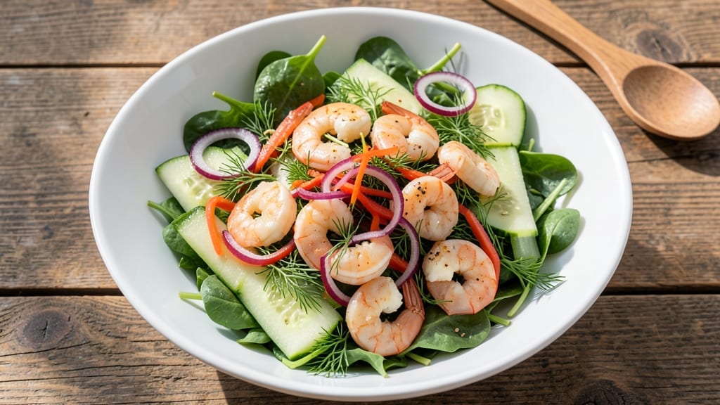 Boiled Shrimp Salad Recipe: Zesty Lemon-Dill Crunch in 15 Minutes