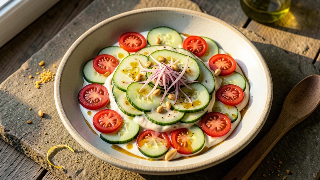 Arabic Cucumber Salad Recipe: Zesty Lemon-Tahini Refreshment