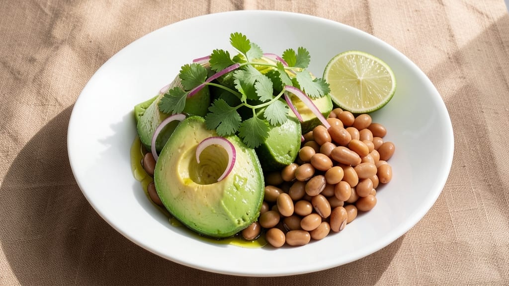 Avocado and Bean Salad Recipe: Zesty Lime and Cilantro Freshness
