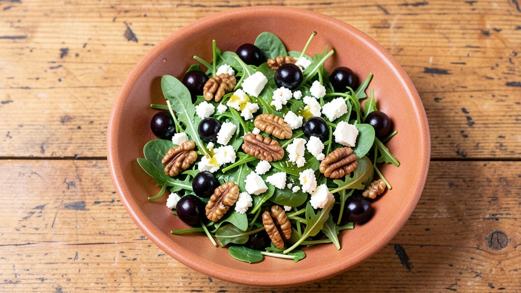 Black Cherry Salad Recipe: Tart-Sweet Balance With Crispy Walnut Topping