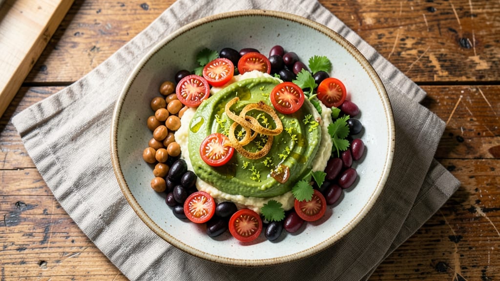 Avocado and Three Bean Salad Recipe: Creamy Avocado Base With Crunchy Chickpeas