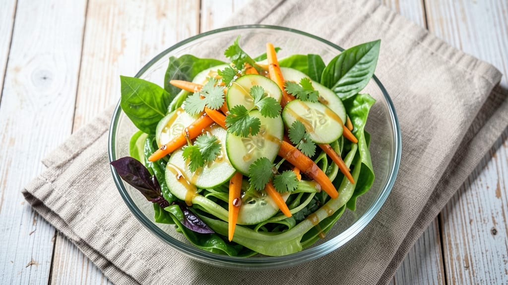 Asian Ginger Salad Recipe: Zesty Crunch With Fresh Herbs and Lime