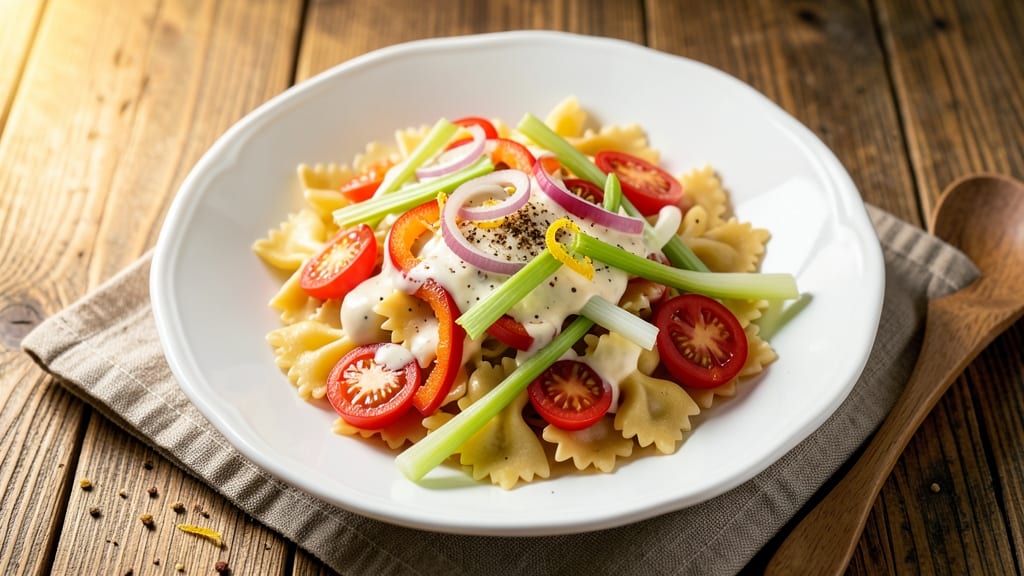 Angel Pasta Salad Recipe: Light and Fresh With Creamy Parmesan Dressing