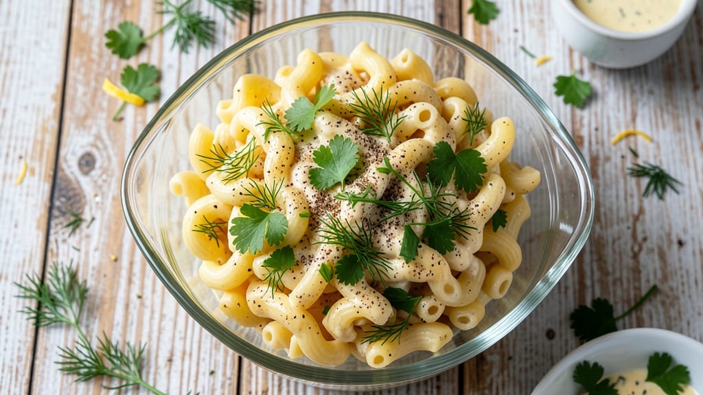 Macaroni Salad Recipe With Celery Seed: Crunchy Celery Crowns and Zesty Herb Zing