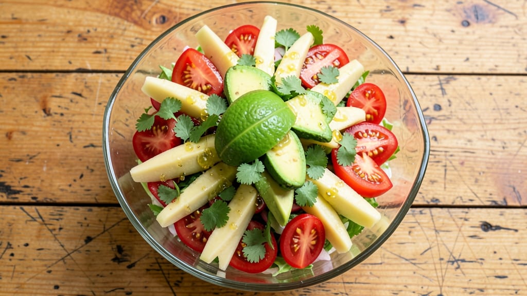 Authentic Mexican Salad Recipe: Zesty Lime and Cilantro Crunch