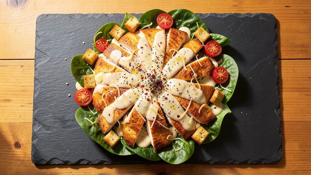 Bird Pizza Caesar Salad Recipe: Crispy Celery Crowns Over Smoky Parmesan Crunch