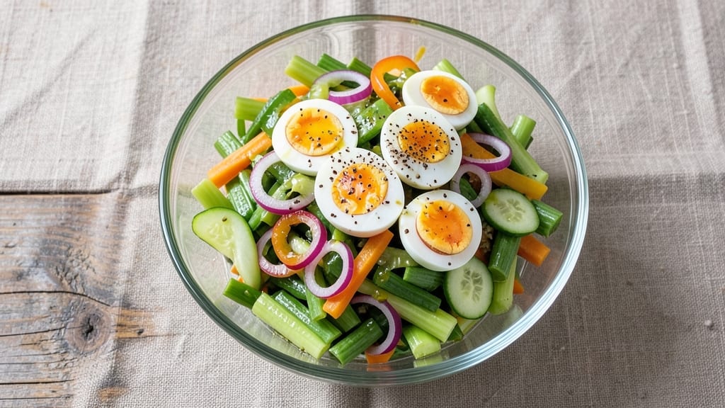 Atrias Chopped Salad Recipe: Crunchy Celery Crowns Meet Tangy Lemon Vinaigrette