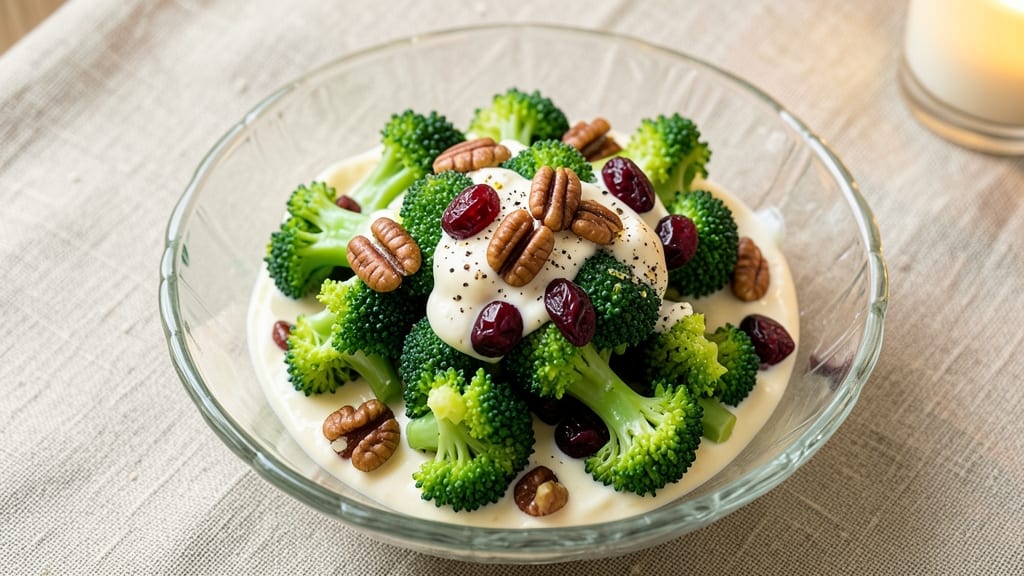 Broccoli Salad Recipe with Cranberries and Pecans: Sweet-Tart Crunch That Stands Out