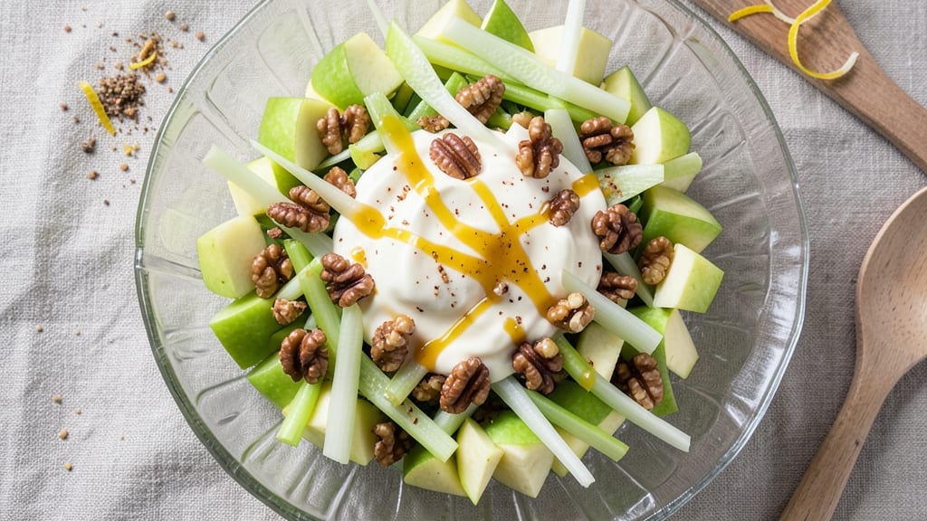 Authentic Waldorf Salad Recipe: Crunchy Celery-Walnut Magic With Creamy Dressing