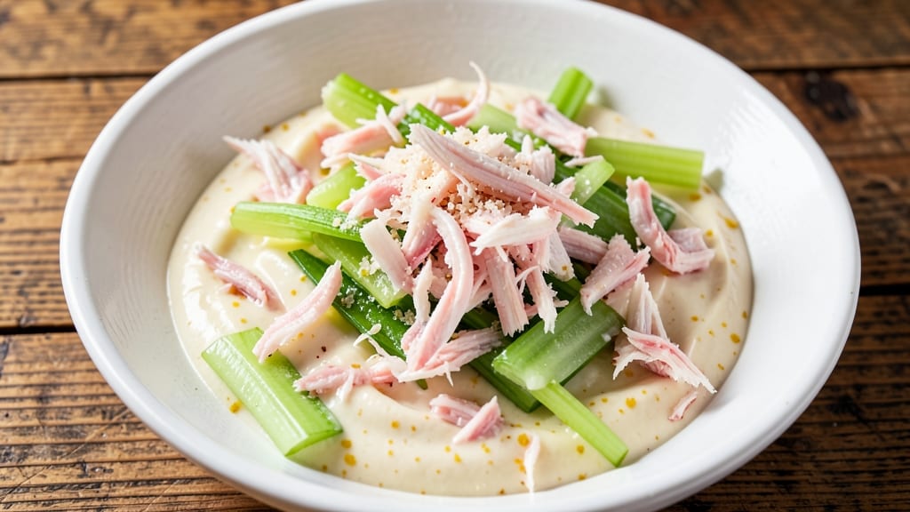 Baltimore Seafood Salad Recipe: Crispy Celery Crowns Meet Tangy Crab Cream