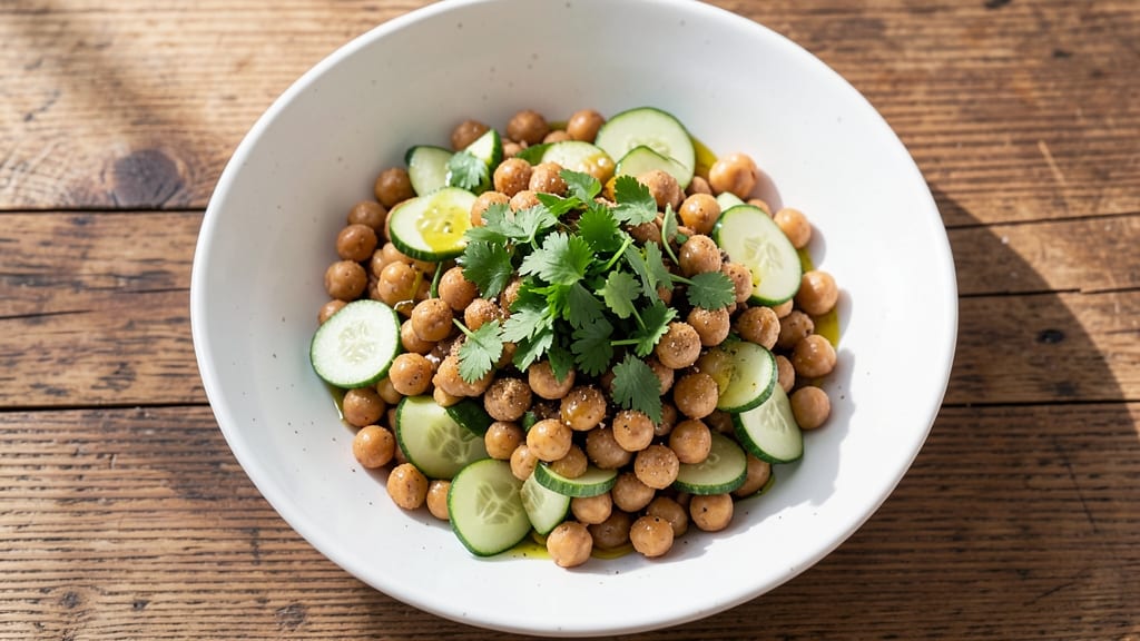 Chickpea Salad Recipe No Tomato: Herby Lemon and Olive Oil Brightness