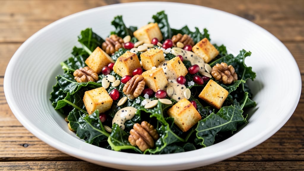 Bruised Kale Salad Recipe: Massaged Greens With Nutty Crunch
