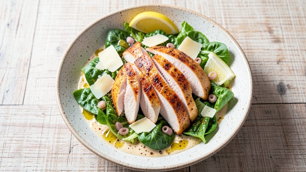 Authentic Chicken Caesar Salad Recipe: Crispy Parmesan Crunch and Zesty Anchovy Zing