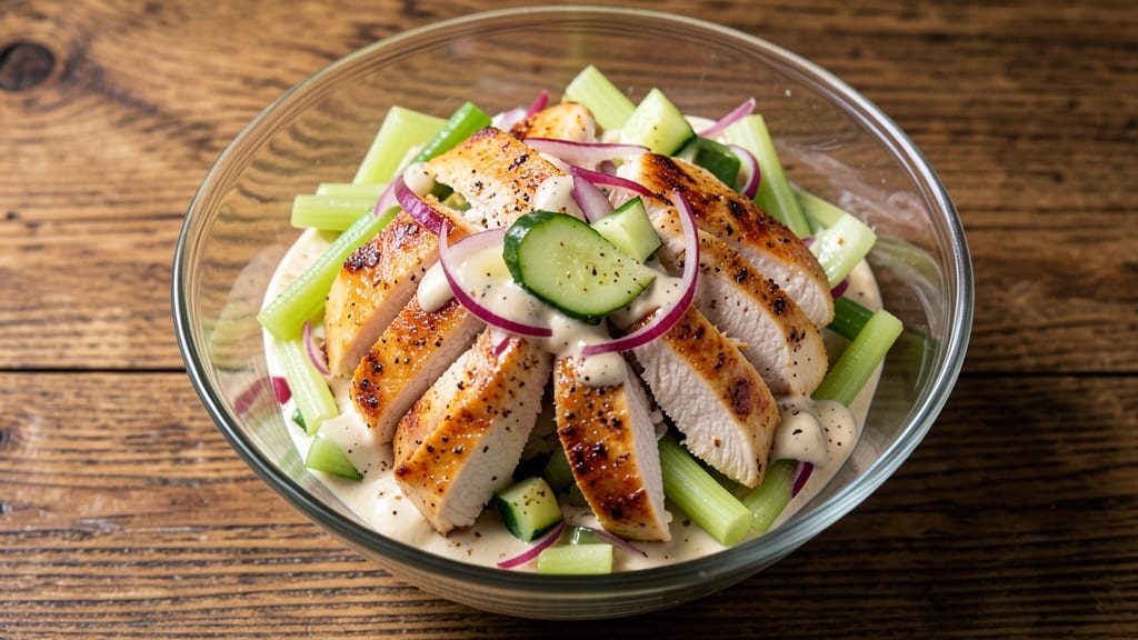 Chicken Salad Recipe With Dry Ranch Dressing Mix: Crispy Celery Crowns and Zesty Ranch Flavor