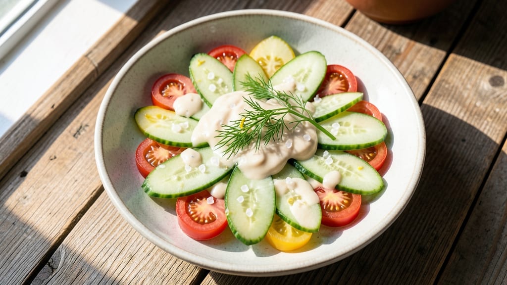 Cucumber Tomato Salad Recipe With White Vinegar: Zesty Freshness in 10 Minutes