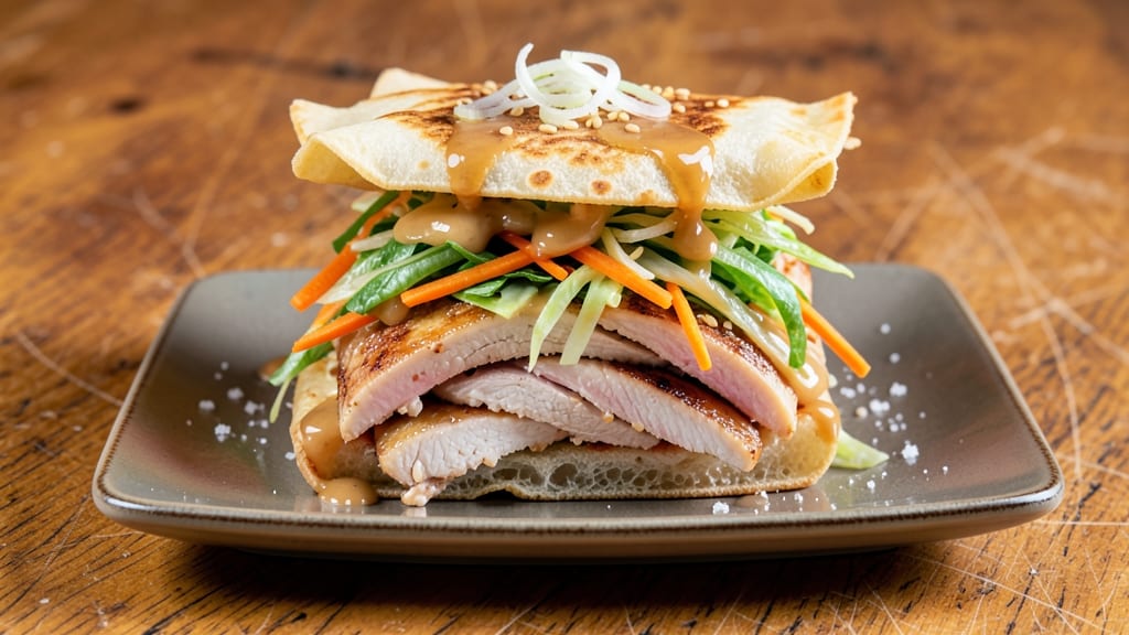 Asian Chicken Salad Sandwich Recipe: Crispy Wonton Wraps With Tangy Peanut Dressing