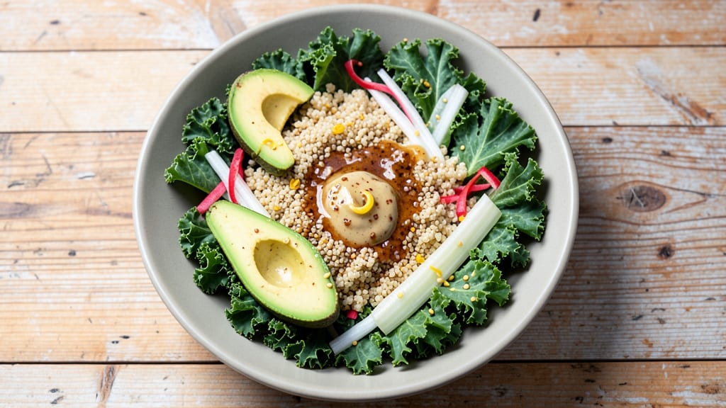 Byerlys Superfood Salad Recipe: Celery Crown Crunch Over Creamy Tahini Dressing