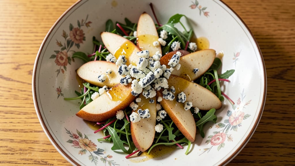 Barefoot Contessa Pear and Blue Cheese Salad Recipe: Sweet and Tangy Bite-Sized Elegance