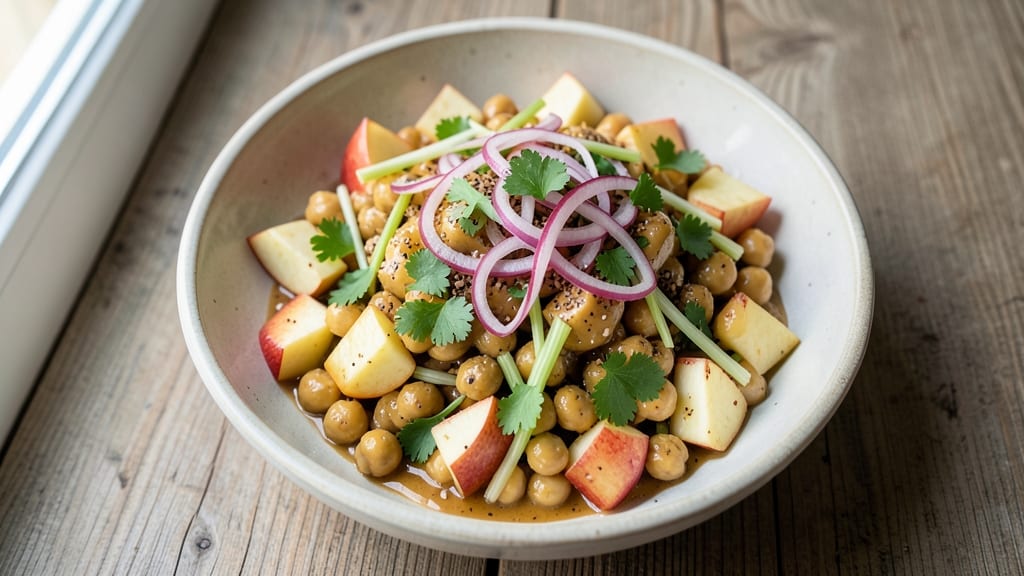 Apple Chickpea Salad Recipe: Sweet-Tart Crunch With Creamy Tahini Dressing