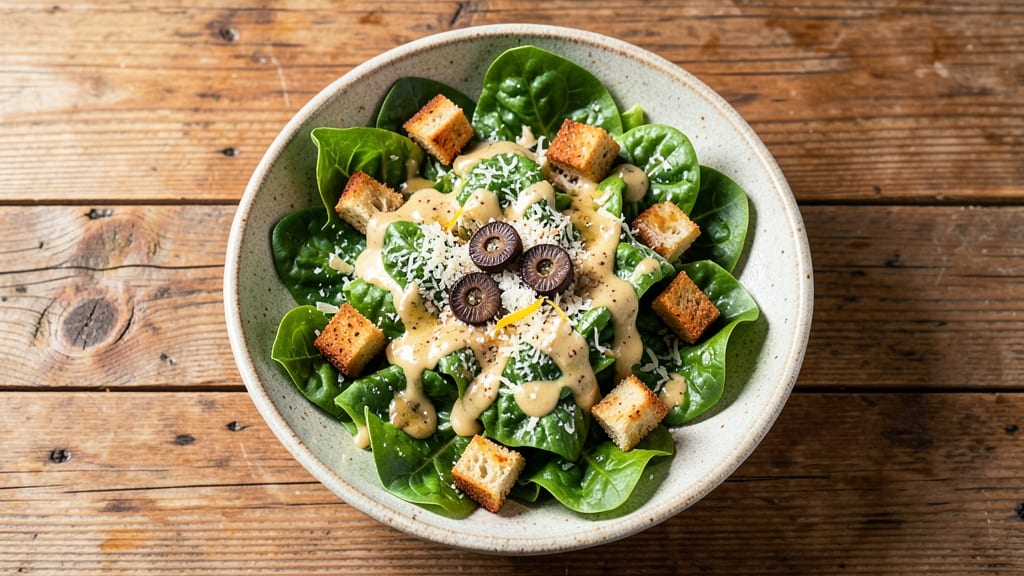 California Caesar Salad Recipe: Crispy Croutons and Zesty Anchovy-Kissed Dressing