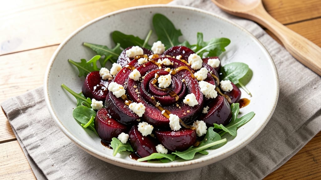 Beet Goat Cheese Arugula Salad Recipe: Earthy Sweetness Meets Creamy Tang